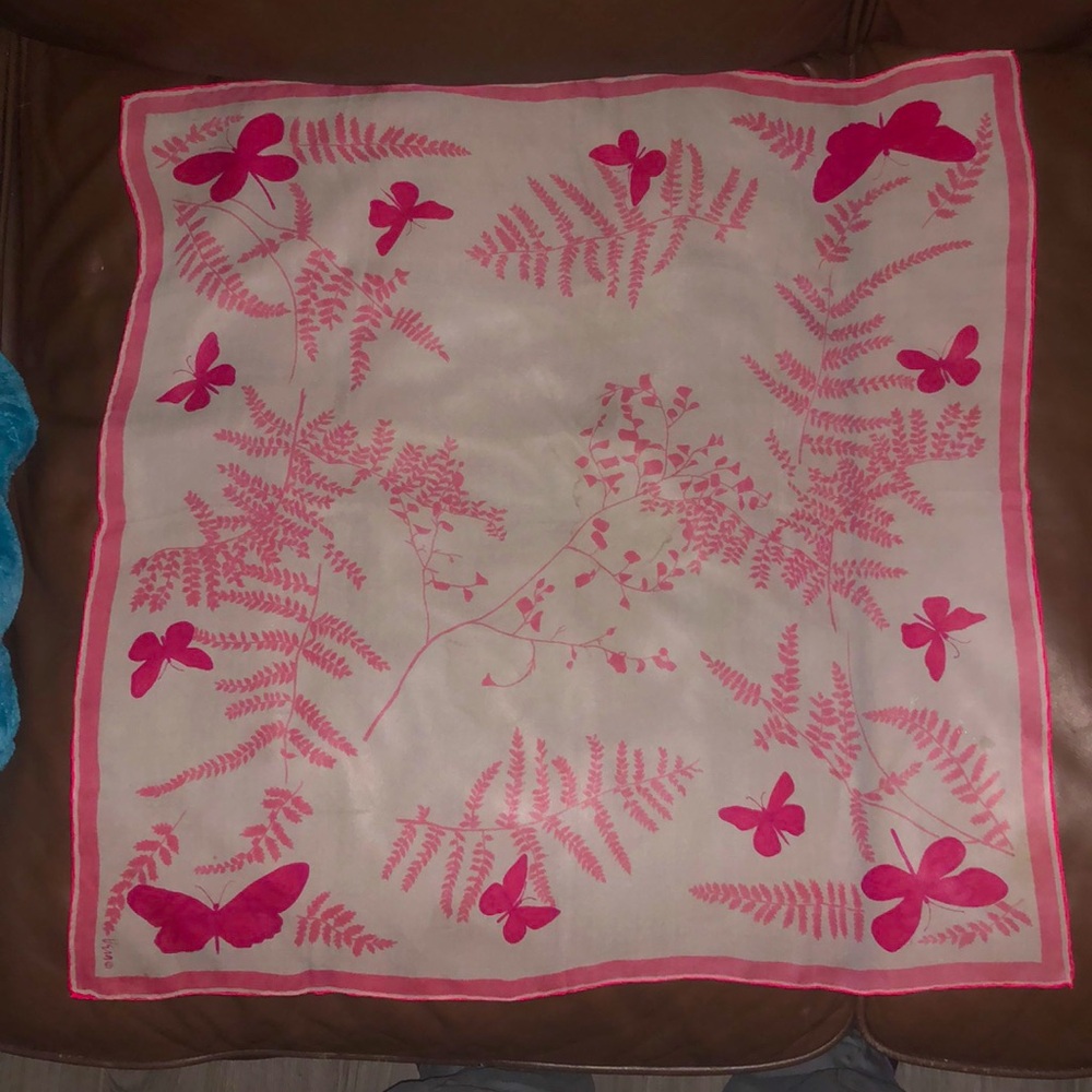 Vintage Vera Neuman Square Scarf 21” x 22”